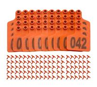 Ear Tags Cattle, Numbered Cattles Ears Tags 1-100, Soft Animal Identification Tool, Sturdy Farm Tagging Accessories, Ideal for Calf, Sheep, Goat, Poultry Tracking and Management