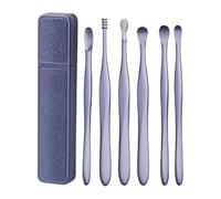 Ear Wax Kit, Ear Cleansing Set, Stainless Steel Ear Tools, Ear Wax Cleaner, Ear Curette Kit, Ear Cleaning Pick, With Storage Box Complete Ear Cleaning Set 6-piece Tool Kit for Home and Travel
