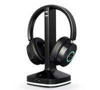 Earbay Cuffie TV wireless - Cuffie per TV con stazione di ricarica trasmettitore, cuffie Bluetooth con V5.4, 3 modalità audio e suono senza latenza, anziani e genitori