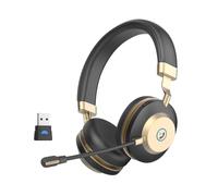 Earbay Cuffie wireless V5.3 Bluetooth con microfono con cancellazione del rumore e 45 ore di lavoro, cuffie Bluetooth con microfono mute e dongle USB per PC/telefono/ufficio/chiamata/team/zoom/lavoro