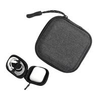 Earbud Case - Portable Small Headphone Carrying Box, Data Cable Organizer | Compact Earphone Storage Bag for Earbuds USB Charging Cavi Lightweight Travel Accessory Purse Pocket Backpack Gadget Prote
