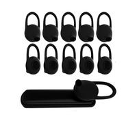 Earbud Soft Replacement Silicone Cover Pads 10pcs for Bluetooth Headphones Earbuds Headphone Earpiece - Black