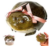 Earbuds Case Compatible for Airpods 4/Pro 3, Handmade Ugly Frog Design Earphone Protective Case, Anti-Scratch Creative Animals Wireless Earphone Protector Cover