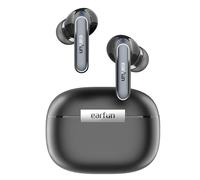 EarFun Air 2 Auricolari Bluetooth In-Ear, Audio Hi-Res, LDAC, Driver da 10 mm, 4 Microfoni AI, Bluetooth 5.3, Connessione Multipunto, 40 Ore di Autonomia, Ricarica Wireless, IPX7, Nero