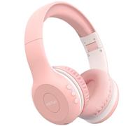 EarFun K2 Cuffie Bluetooth Bambini, Cuffie Wireless Over-Ear, Rosa