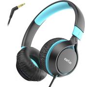 EarFun S1 Cuffie per bambini, pieghevoli, con cavo, limite di volume di 85 dB, suono stereo, archetto regolabile, cuffie on-ear portatili leggere per scuola/viaggio/ragazzi/ragazze/PC, nero