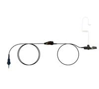 EarHugger EH - Auricolare/auricolare acustico con microfono e PTT per Kenwood UBZ-M31 UBZ-M51 e radio da 3,5 mm