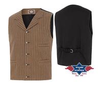 Earl Gilet Marrone Vecchia West Stars and Stripes Uomo