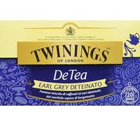 EARL GREY DETEA MISCELA DI TE NERI DETEINATI AL BERGAMOTTO 20 BUSTINE TWININGS TEA