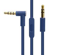 EARLA TEC Cavo audio di ricambio con microfono in linea e controllo per cuffie Beats by Dr Dre Solo Studio Pro Detox Wireless Mixr Executive Pillola (blu scuro)