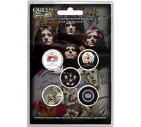Early Album - Set di 5 spille per badge Rock Band Freddie Mercury Group Design