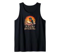 Early Bird Gets Best View Bluebird Sunset Design Canotta