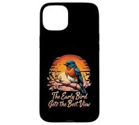 Early Bird Gets Best View Bluebird Sunset Design Custodia per iPhone 15 Plus