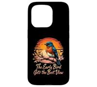 Early Bird Gets Best View Bluebird Sunset Design Custodia per iPhone 15 Pro