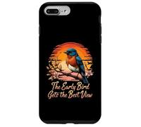 Early Bird Gets Best View Bluebird Sunset Design Custodia per iPhone 7 Plus/8 Plus