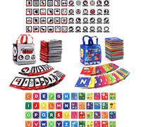 Early Childhood Enlightenment Book Letters, Early Childhood Enlightenment Book, 2025 New Soft Alphabet Cards, Early Childhood Enlightenment Book Baby Soft Alphabet Cards (2 PCS)