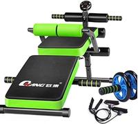 Early Everyday Home Panca Pieghevole Sit Up Board PRO Ab, Allenamento Regolabile Esercizio Addominale Panca Multifunzione, Green