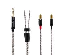 Earmax Cavo bilanciato a 16 fili da 4,4 mm, 3,5 mm, 2,5 mm, 6,35 mm a MMCX 6N OCC, 1,4 m, compatibile con auricolari Shure SRH1840 SRH1540 SRH1440