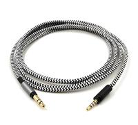 Earmax Cavo di aggiornamento in nylon OFC ad alta purezza, 1,2 m, compatibile con cuffie Sennheiser HD4.30, HD400S, HD350BT, HD4.40BT, HD4.50BTNC, HD458, HD458BT, HD450BT e Momentum, da 3,5 mm a 2,5