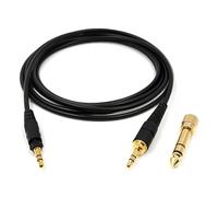 Earmax Cavo OFC 5N ad alta purezza compatibile con cuffie Technics EAH-DJ1200 e adattatore placcato oro da 6,35 mm più spina da 3,5 mm, qualità audio HiFi (200 cm)