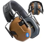 Earmor M300A, protezione dell'udito elettronica, protezione dell'udito, protezione per le orecchie, attenuazione del rumore, SNR 29 dB, regolazione dinamica del rumore, marrone