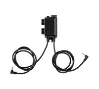 Earmor M56 Dual Comm Tactical PTT for 2x Motorola Talkabout Black
