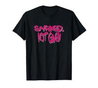 Earned Not Given Motivational Quote Streetwear Design Maglietta