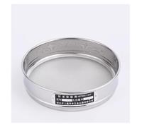 Earnmore 1pc Laboratorio Sieve Dia 20cm dalla 10mesh for 200mesh Acciaio Inossidabile Netto Cromatura Corpo di Prova Sieve Standard di Prova Sieve (Capacity : 200 Mesh(0.075mm))