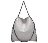 Earnmore Borsa a tracolla da donna a catena borsa a tracolla per donna casual borsa a tracolla grande hobo, grigio.