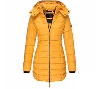 Earnmore Nuova Giacca Invernale Imbottita in Cotone da Donna, Giacca Imbottita Slim Aderente di Media Lunghezza da Donna, Giacca Imbottita in Caldo Piumino