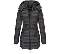Earnmore Nuova Giacca Invernale Imbottita in Cotone da Donna, Giacca Imbottita Slim Aderente di Media Lunghezza da Donna, Giacca Imbottita in Caldo Piumino