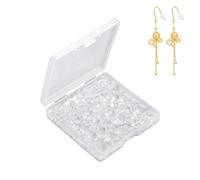Earring Backs - Ear Backs For Earrings | Earring Stoppers | Bullet Clutch Rubber Backstops Earring Back 1100X Secure Earring Backs Clear Back Piece For Earrings Pierced Earring Backs Earring Backings