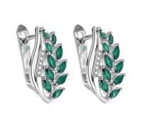 Earring Hoop Stud Drop & Dangle Womens Faux Multicolor Cubic Zirconia Ear Stud Earrings Jewelry For Women Birthday Christmas Friends Bar Orecchini, Taglia unica, lega di zinco, Nessuna pietra preziosa
