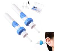 Earsavvy Ear Wax Removal Tool, Cordless EarSavvy - Gentle and Powerful Ear Wax Removal Kit, Two SuctionHeads And a Brush，Suitable for everyone (C#2)