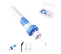 Earsavvy Ear Wax Removal Tool, Ear Savvy Vacuum, Silicone Earwax Removal Tools, Cordless EarSavvy - Gentle and Powerful Ear Wax Removal Kit, with 2 Replacement Heads(Without battery) (1 Set)