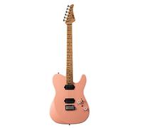 EART Chitarre T-380 Moderni Humbucker Pickup Double Coil Split Due Punti Tremolo Ponte Solido Body Chitarra Elettrica Rosa