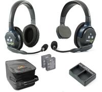 EARTEC UL2SD Ultralite-HD 2-Person Full Duplex Wireless Citofono Auricolare Sistema di Comunicazione, Cuffie Singole e Doppie, Portata fino a 1000 piedi, Azienda degli Stati Uniti