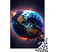 Earth Apocalypse Puzzle Cosmico Collision 1000 Pezzi Carta Riciclata Per Adulti E Oltre I 12 Anni Puzzle Estremamente Difficile E Stimolante 70x50cm/1000pcs