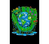Earth Baseball Drip Earth Day Baseball Notebook Journal: Perfect for note-taking, planning, work, travel, idea jotting, habit tracking, 120 Pages, Medium 6 x 9 Inches