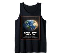 Earth Day Aprile 22 Vintage Globe Design Protect Our Planet Canotta