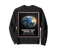 Earth Day Aprile 22 Vintage Globe Design Protect Our Planet Felpa