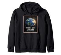 Earth Day Aprile 22 Vintage Globe Design Protect Our Planet Felpa con Cappuccio
