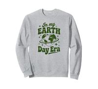 Earth Day Era Eco Retro Pianeta Natura Amante Cuore Mondo Felpa