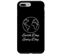 Earth Day Every Day Planet Environment Continuous Line Art Custodia per iPhone 7 Plus/8 Plus