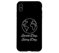 Earth Day Every Day Planet Environment Continuous Line Art Custodia per iPhone XS Max