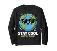 Earth Day Shirt Kids Men Boys Women Earth Save The Planet Maglia a Manica
