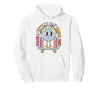 Earth Day Skateboard Peace Sign Environmental Retro Felpa con Cappuccio