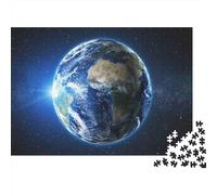 Earth from Space Colourful Moon View of Earth 1000 Pcs Jigsaw for Adults & Kids Unique Challenging Fun Activity 70x50cm/1000pcs