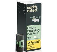 Earth Rated Sacchetti per Cane Blocca-Odori, 3X Protect Extra Spessi e a Prova di Perdite, Alta Resistenza, Design Opaco, Senza Profumo, 120 pezzi