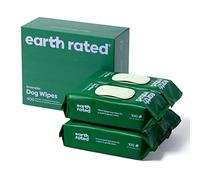 Earth Rated Salviette ipoallergeniche per Cani, puliscono ed eliminano Gli odori da Zampe, Corpo e Sedere, profumati alla Lavanda, 400 Pezzi